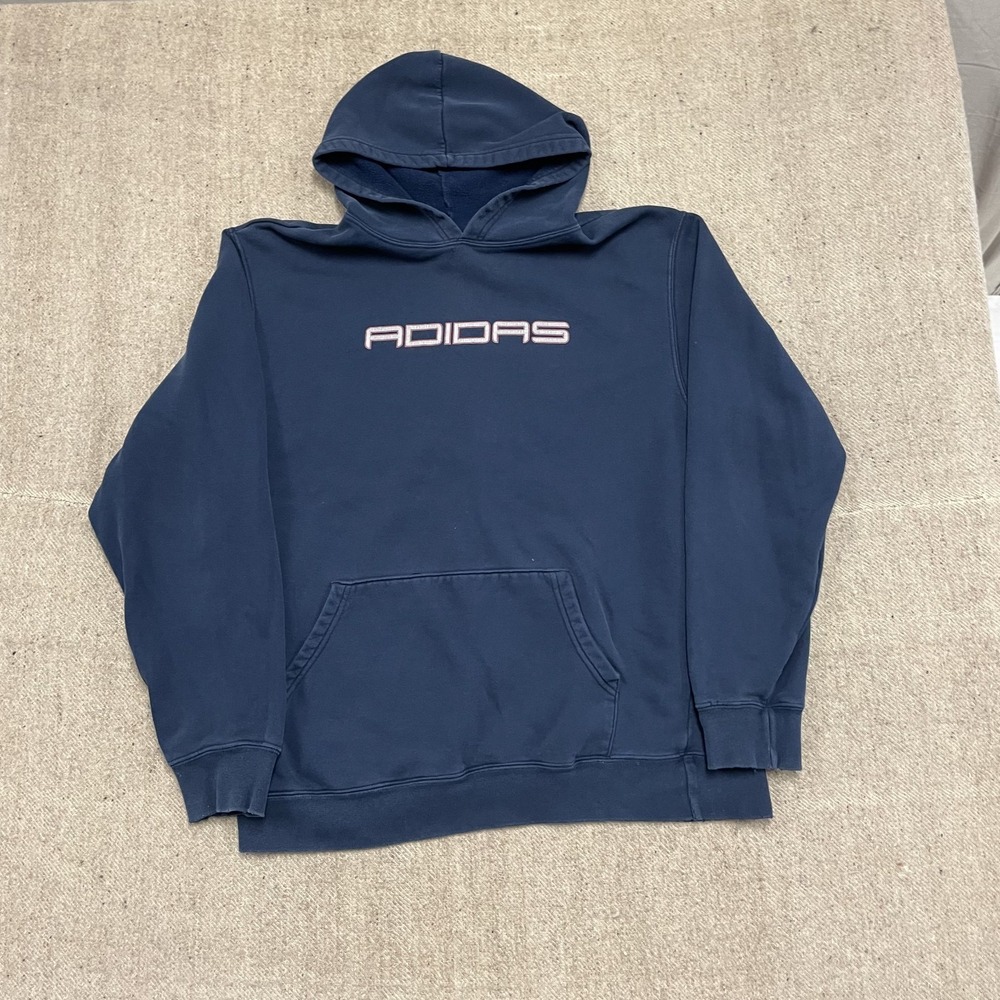 vintage‎ Adidas sweatshirt mens XL Blue 1990s print